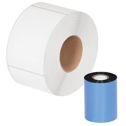 3.15" x 984' Black Thermal Transfer Ribbons - Wax